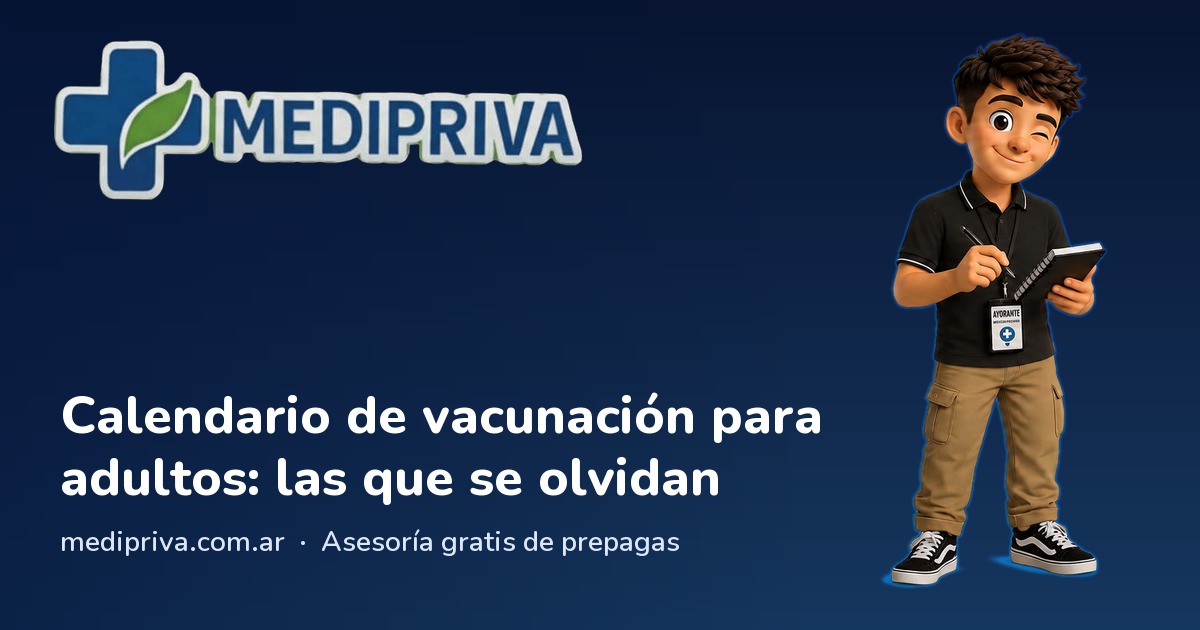 Miniatura: Calendario de vacunación para adultos: las que se olvidan