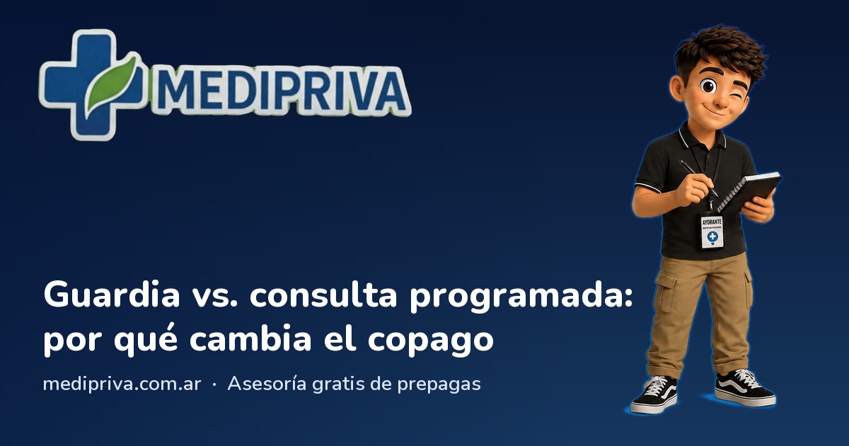 Miniatura: Guardia vs. consulta programada: por qué cambia el copago