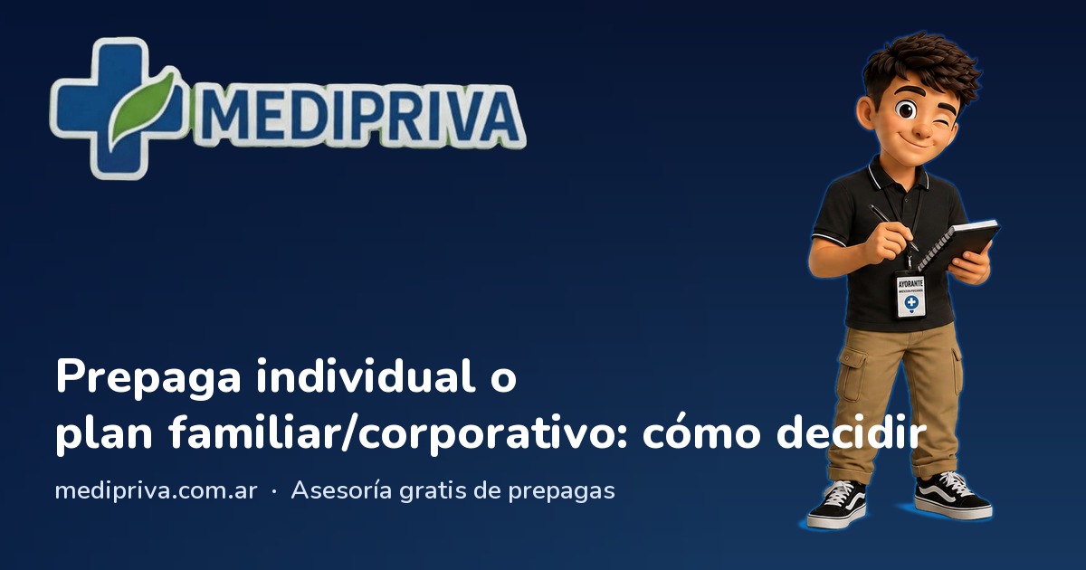 Miniatura: Prepaga individual o plan familiar/corporativo: cómo decidir